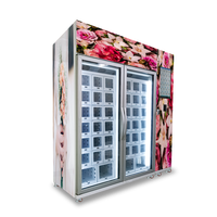 Flower cooling locker vending machine with 22 inch touch screen at shopping mall